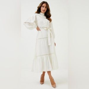 NWT KAREN MILLEN IVORY MIDI/MAXI DRESS